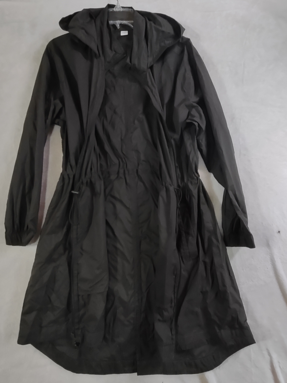 Old Navy Lightweight  Charcoal Hooded Trench Coat